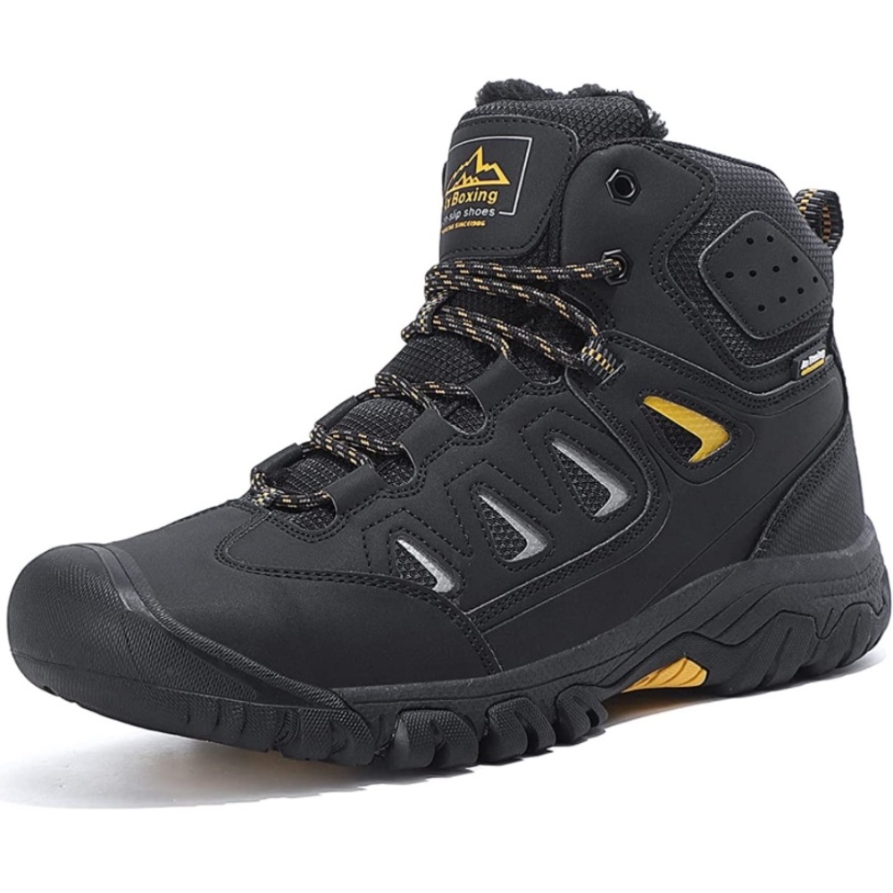 Men's Snow Boots Winter Boots Warm Lace-up Non Slip Hiking Shoes